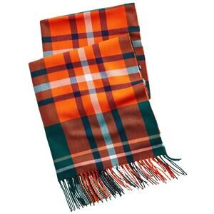 Club Room Men's Plaid Scarf Green Size Regular